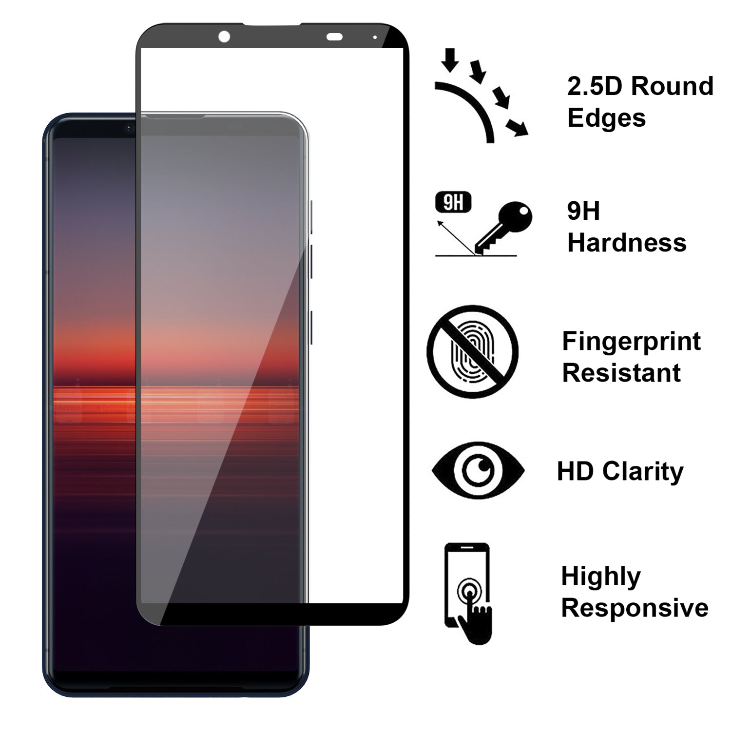 Sony Xperia 5 II Tempered Glass Screen Protector - InvisiGuard Series (1-3 Piece)