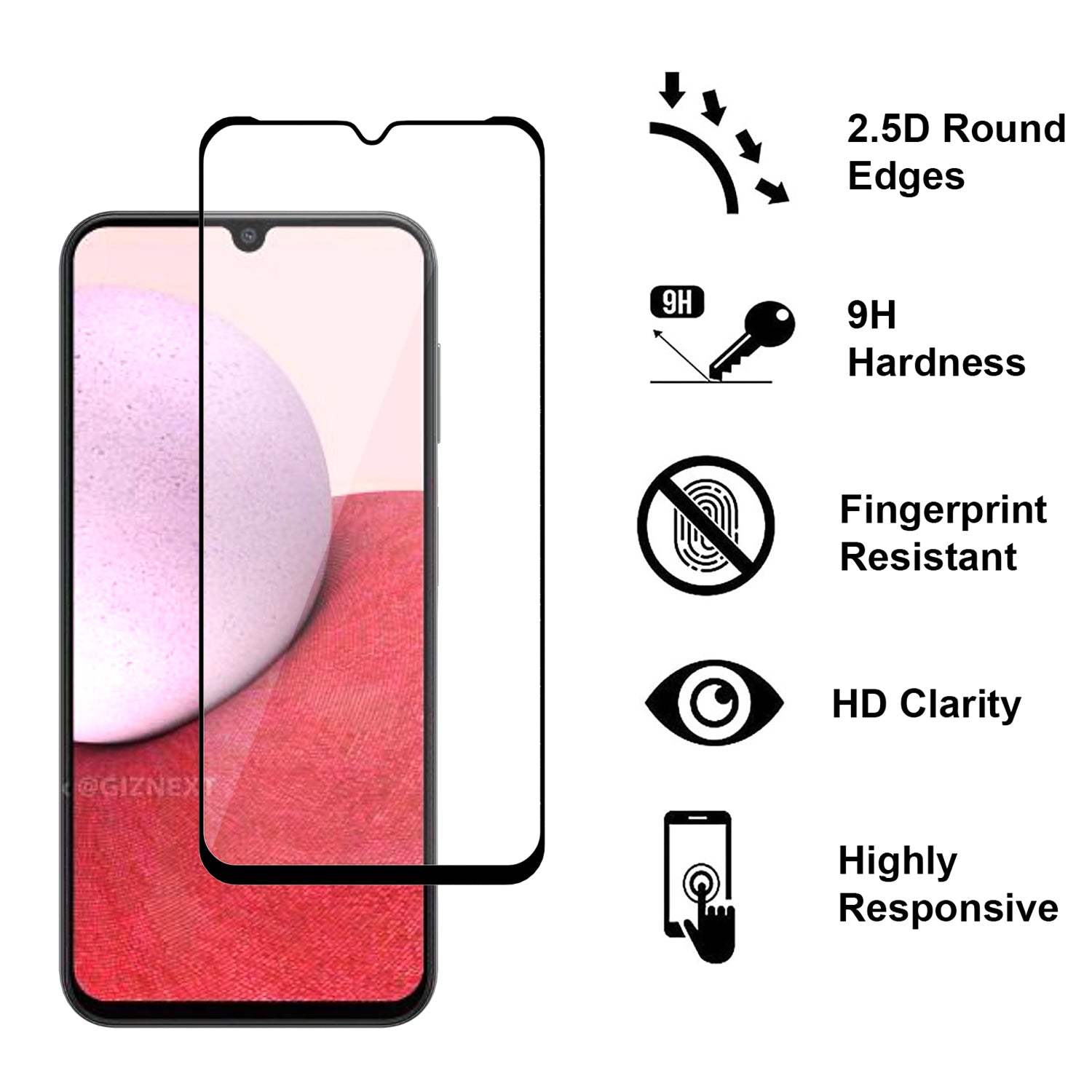 Samsung Galaxy A14 5G GLCD Listing Screen Protector Tempered Glass (1-3 Piece)