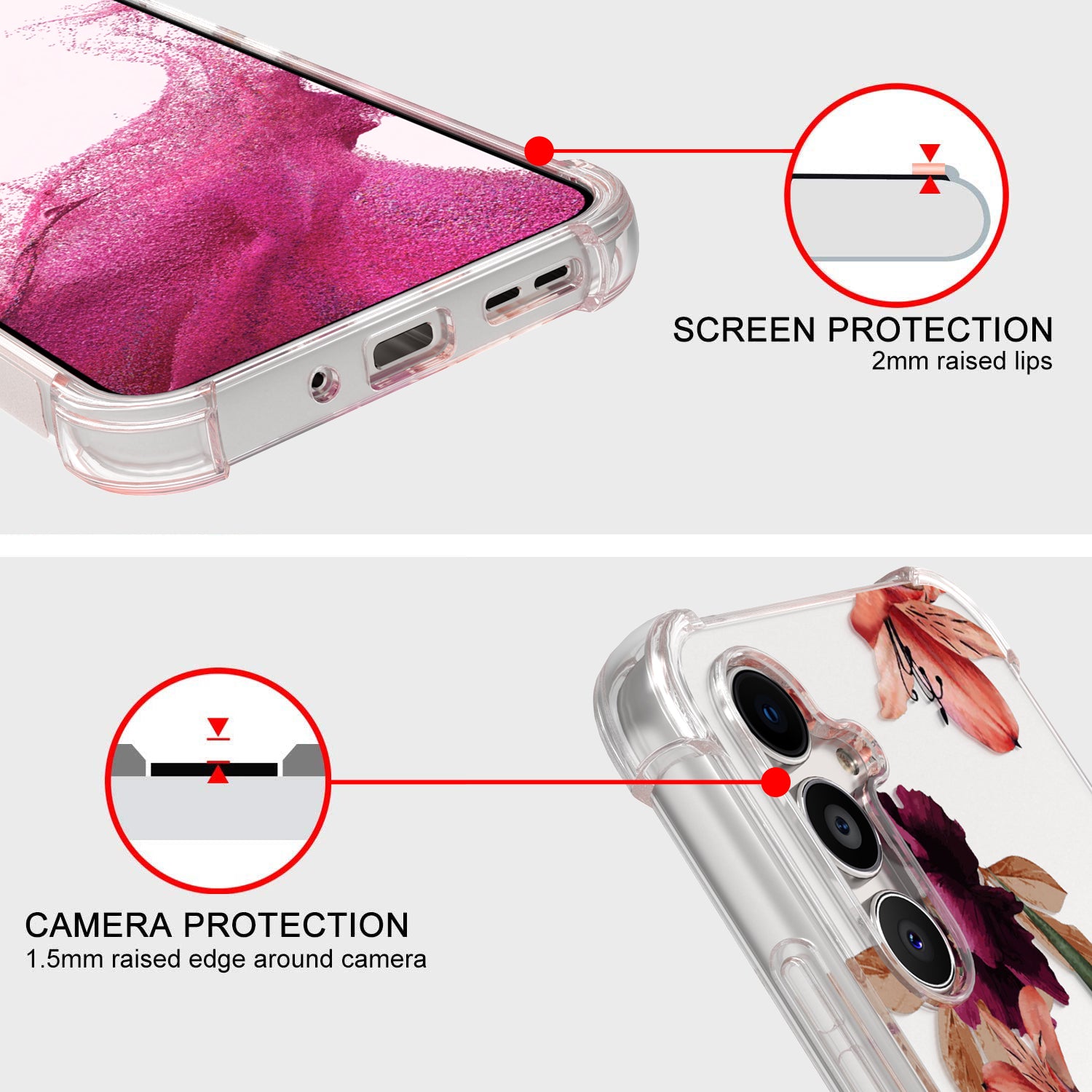 Samsung Galaxy A54 5G Slim Case Transparent Clear TPU Design Phone Cover