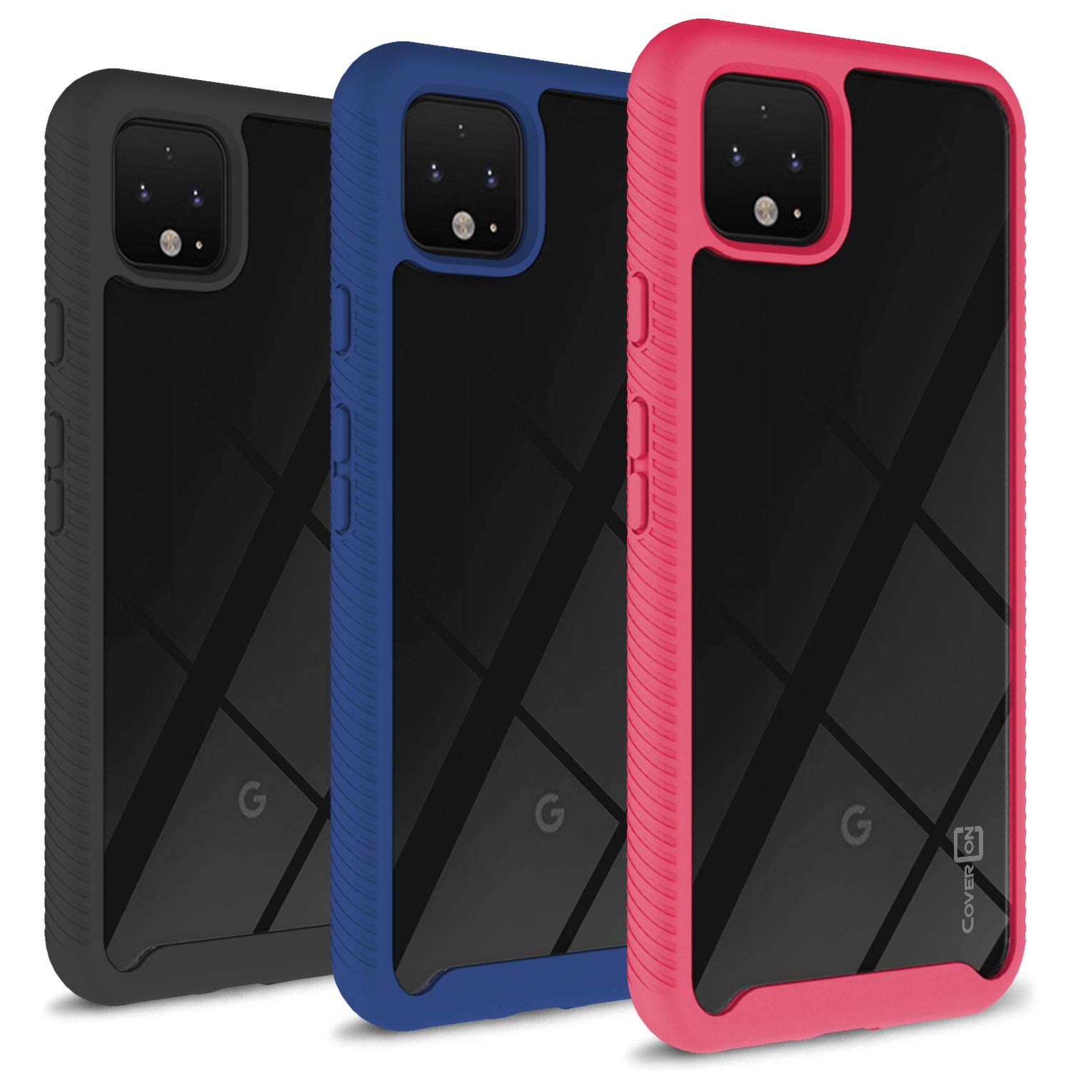 Google Pixel 4 XL Case - Heavy Duty Shockproof Clear Phone Cover - EOS Series