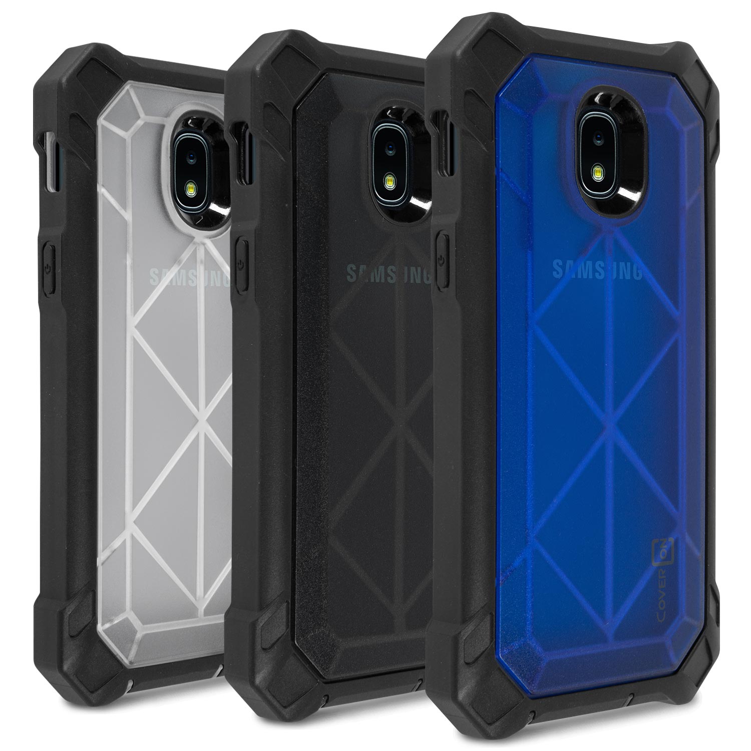 Samsung Galaxy J3 2018 / Express Prime 3 / J3 Star / J3 Prime 2 / Amp Prime 3 / Eclipse 2 / J3 Aura / J3 Orbit / Achieve Case VitaCase Protective Full Body Heavy Duty Phone Cover