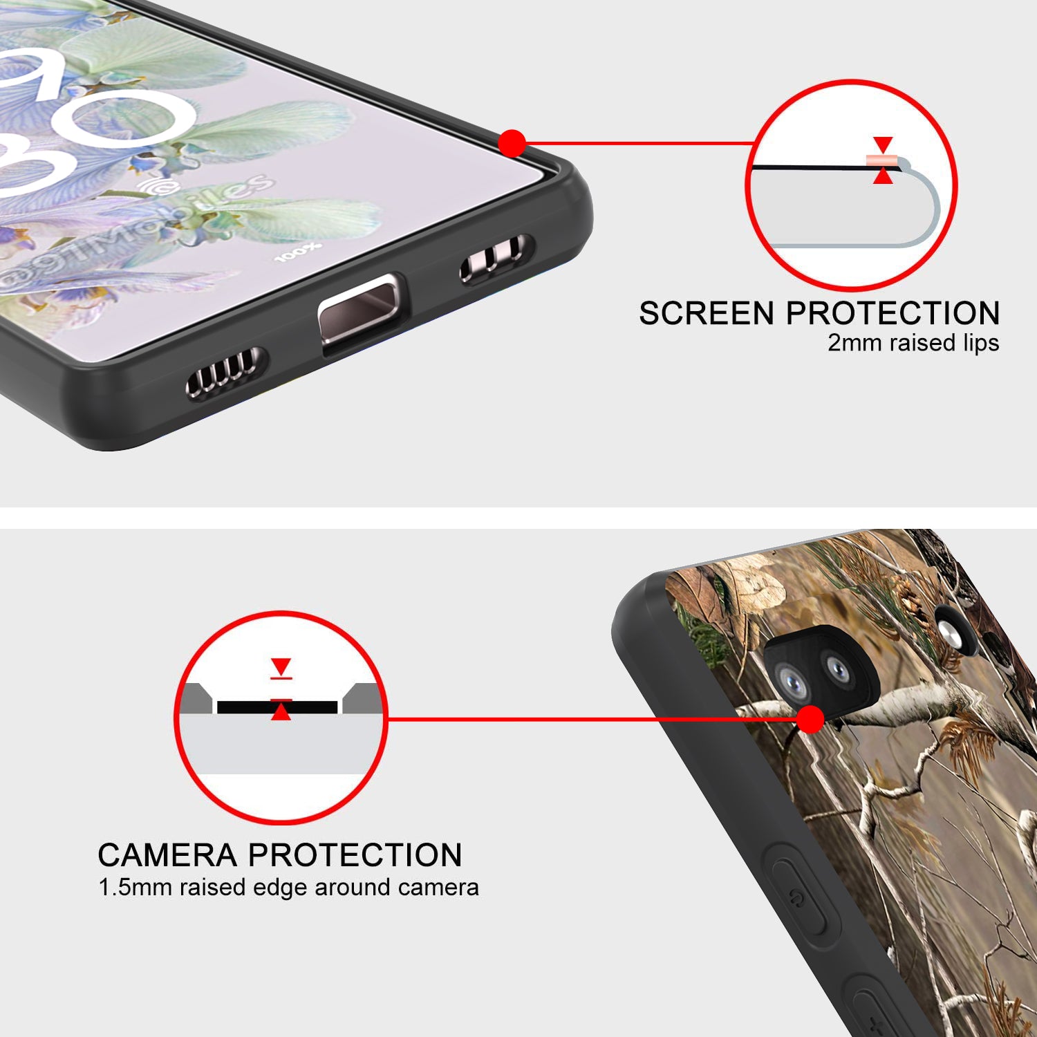 Google Pixel 6a Case Slim TPU Design Phone Cover