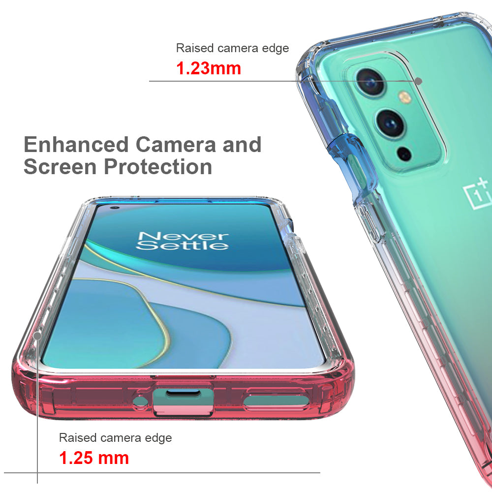 OnePlus 9 Clear Case Full Body Colorful Phone Cover - Gradient Series