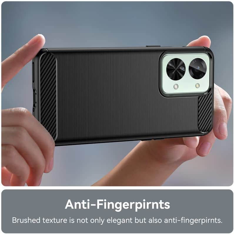 OnePlus Nord 2T Case Slim TPU Phone Cover w/ Carbon Fiber