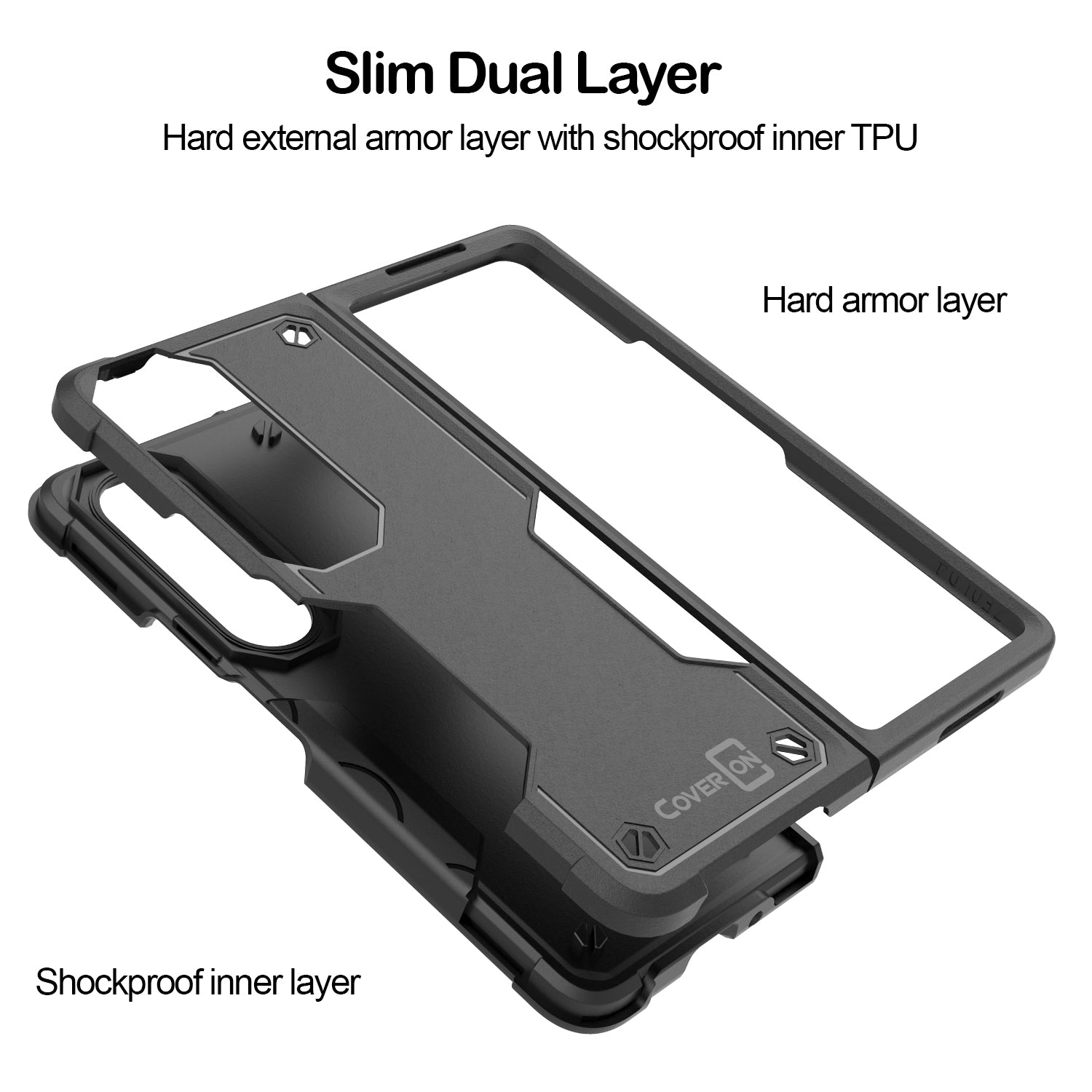 Samsung Galaxy Z Fold4 Case Heavy Duty Military Grade Phone Cover