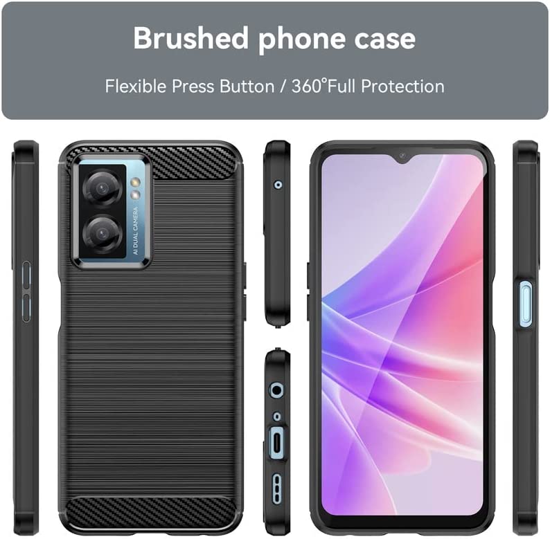 1+ Oneplus Nord N300 5G Case Slim TPU Phone Cover w/ Carbon Fiber