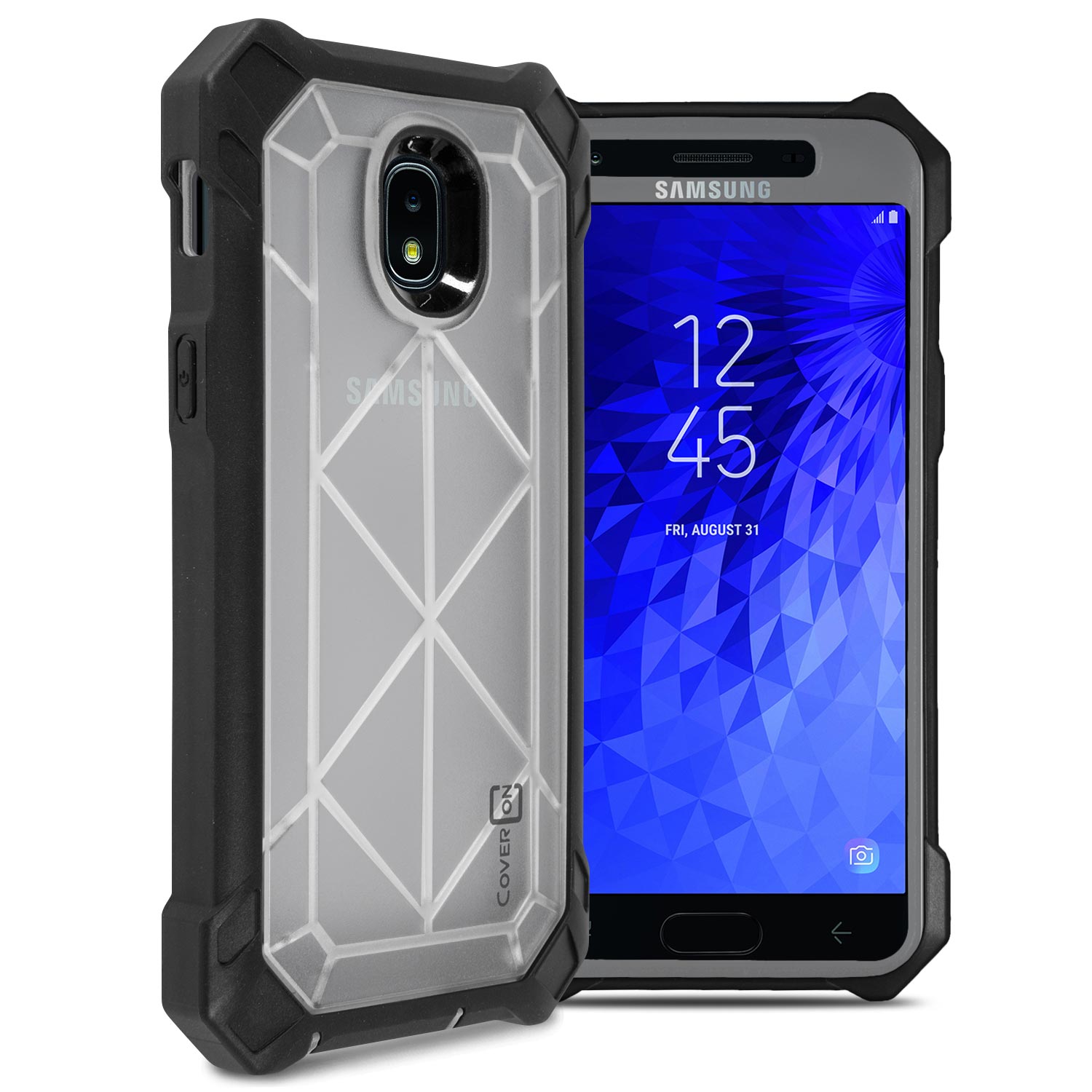 Samsung Galaxy J3 2018 / Express Prime 3 / J3 Star / J3 Prime 2 / Amp Prime 3 / Eclipse 2 / J3 Aura / J3 Orbit / Achieve Case VitaCase Protective Full Body Heavy Duty Phone Cover