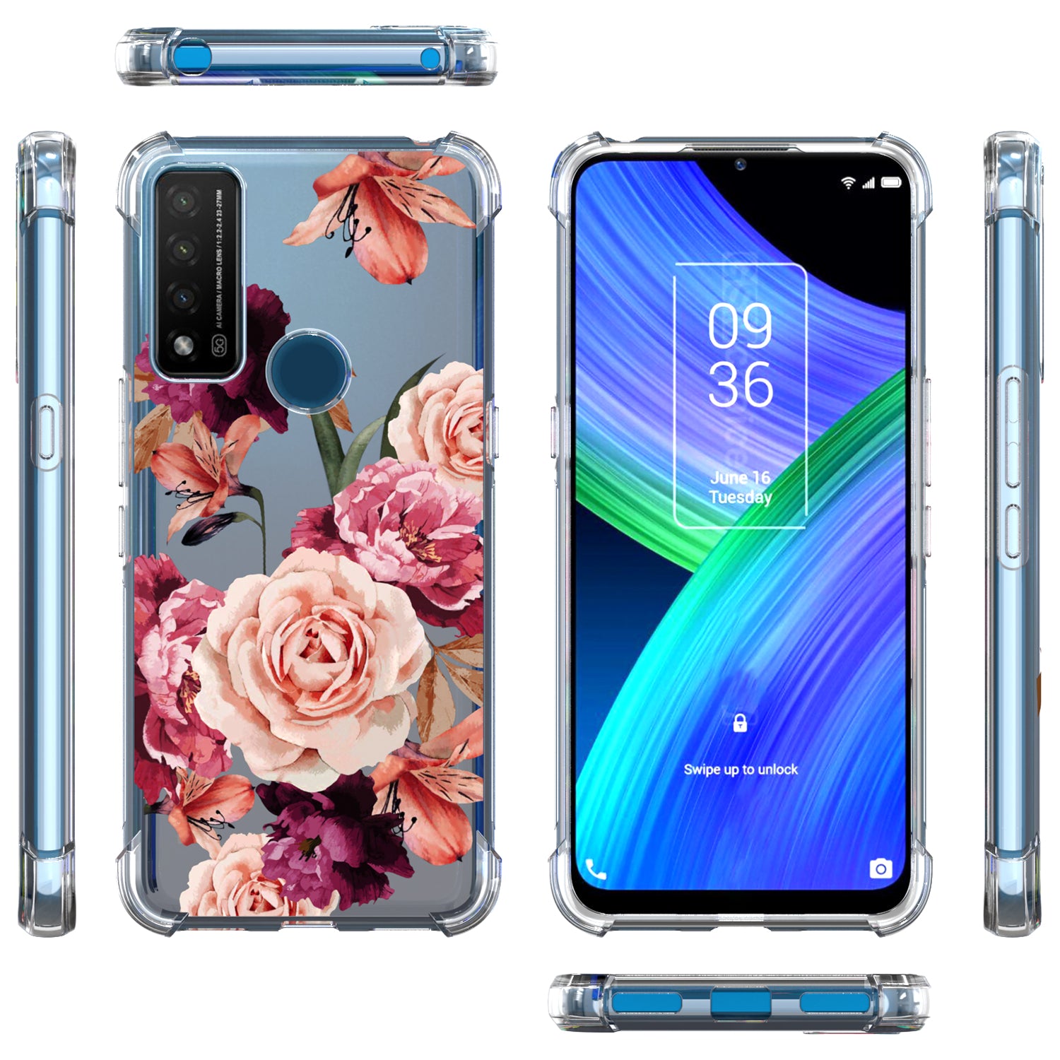 TCL 20 R 5G / Bremen 5G / 20 AX 5G Case - Slim TPU Silicone Phone Cover - FlexGuard Series