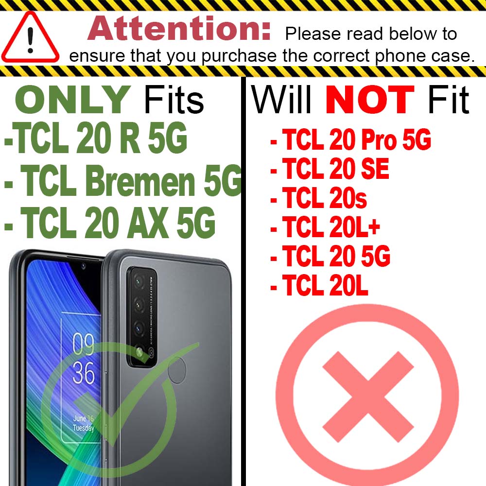 TCL 20 R 5G / Bremen 5G / 20 AX 5G Case - Slim TPU Silicone Phone Cover - FlexGuard Series