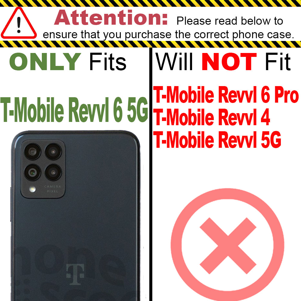 T-Mobile Revvl 6 Pro 5G Slim Case Transparent Clear TPU Design Phone Cover