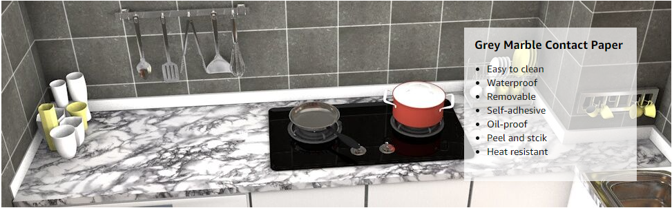 VEELIKE Peel and Stick Concrete Wallpaper Adds Industrial Urban Look to Your House Instantly