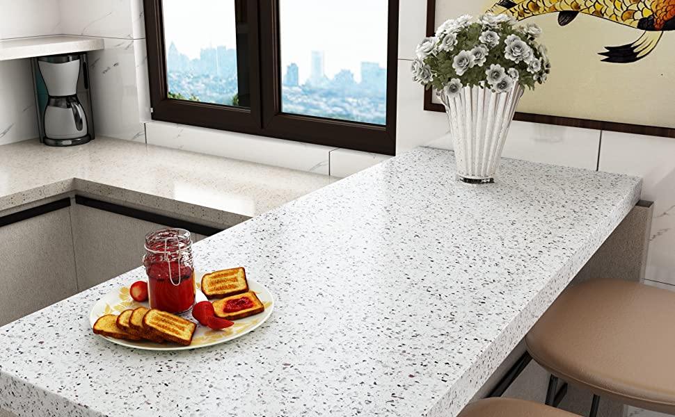 VEELIKE Peel and Stick Concrete Wallpaper Adds Industrial Urban Look to Your House Instantly