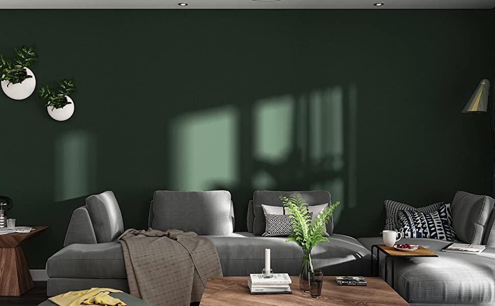 VEELIKE Peel and Stick Concrete Wallpaper Adds Industrial Urban Look to Your House Instantly