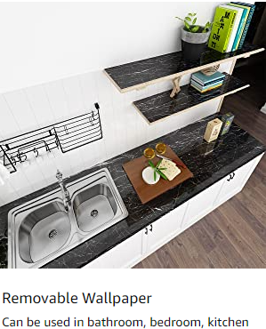 Peel and Stick Concrete for Cabinets