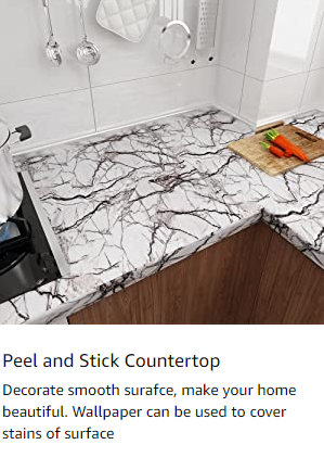 Peel and Stick Concrete for Cabinets