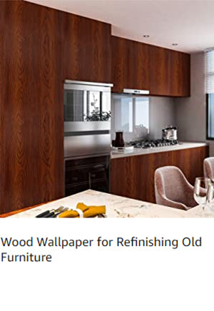 Wood wallpaper for Refinishing old furniture