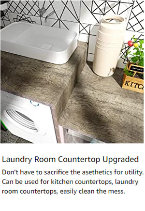 Laundry room countertop upgradeed