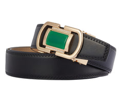 Tonywell Designer Belts for Men Gemstone Automatic Buckle Ratchet Dress Belt