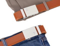 tan belt white buckle belts for men stud belt 