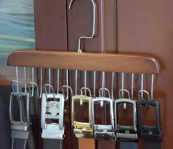 tonywell men's dress belt hanger organizer