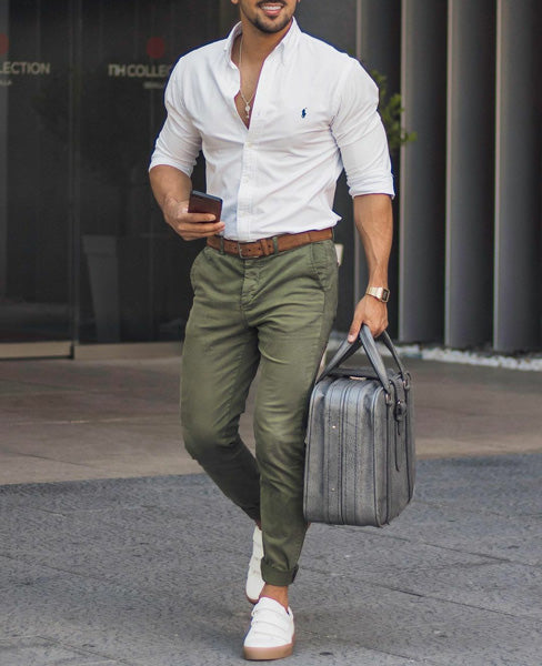 Men's Style | What to Wear with Army Green pants – Tonywell