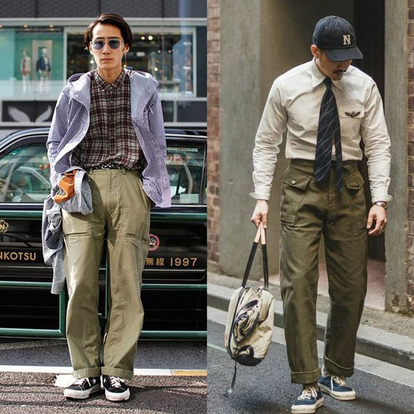 Autumn Tones :: Olive Trousers & Chambray - Color & Chic