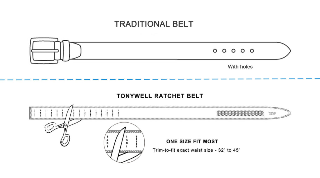 ratchet belt vs tranditional belt