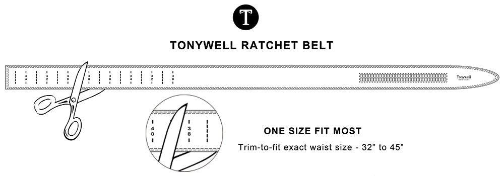 cut to fit Tonywell ratchet belt
