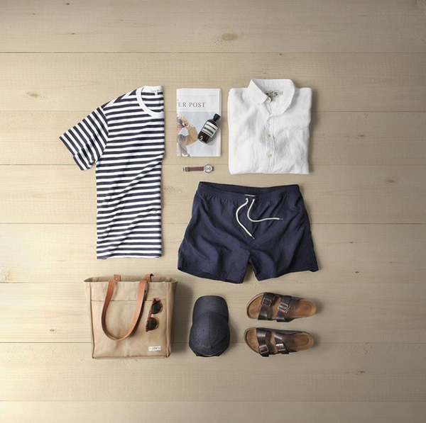 navy-blue-beach-shorts-with-striped-sailor-shirt-nylon-belt-tonywell