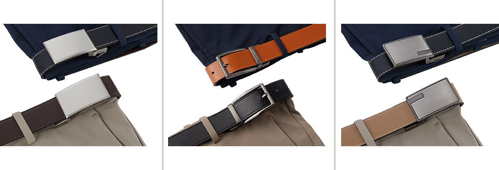 reversible belts go with outfit