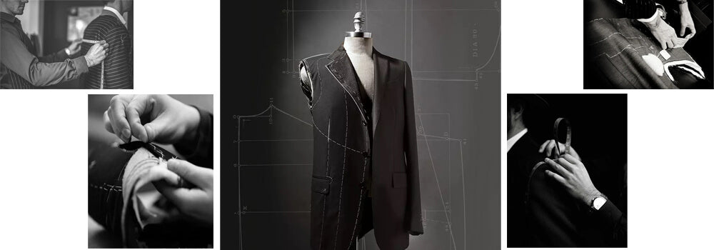 tailor custom suit constructiton steps fitting measure cutting sew by hand