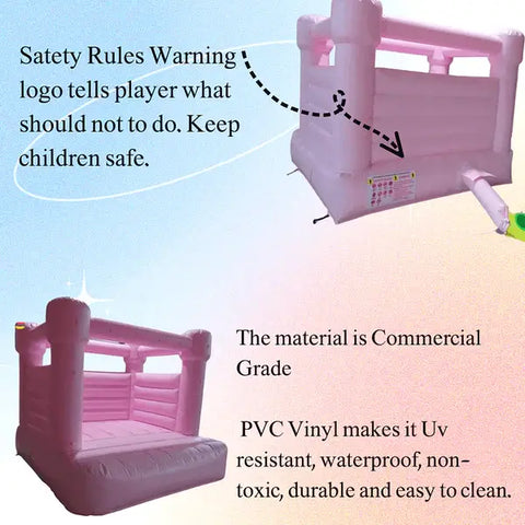 8x8 White Bounce House