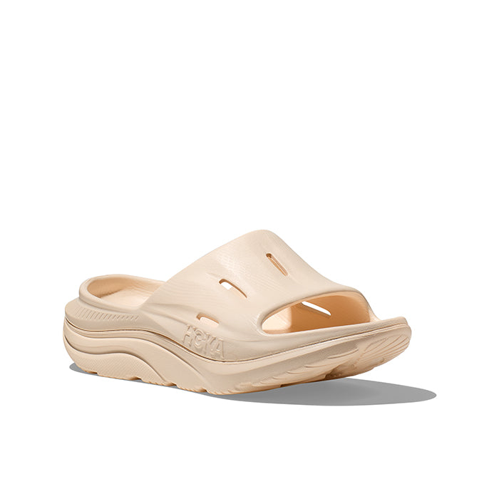 Womens Hoka Ora Slide 3 in Vanilla/Vanilla