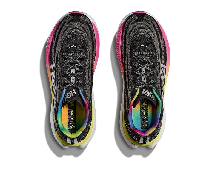 Womens Hoka Mach X in Black/Multi