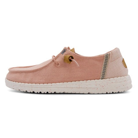 Womens Hey Dude Wendy Washed Canvas in Rose Cloud