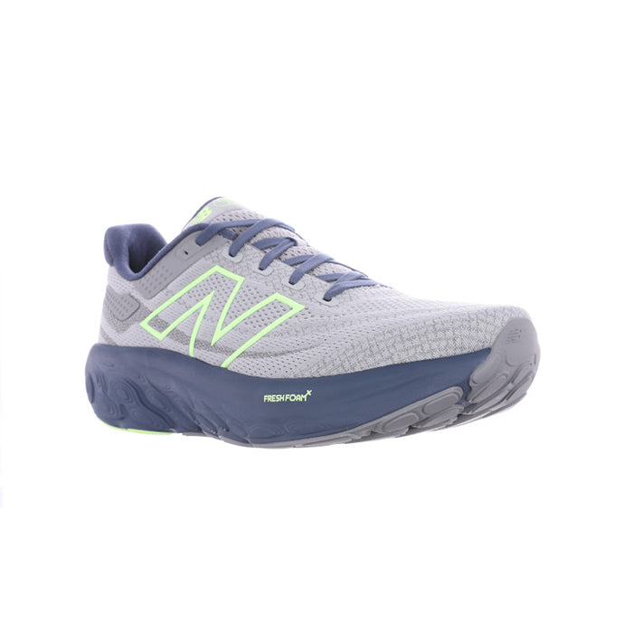 Mens New Balance Fresh Foam X 1080v13 in Raincloud/Vintage Indigo/Bleached Lime Glo