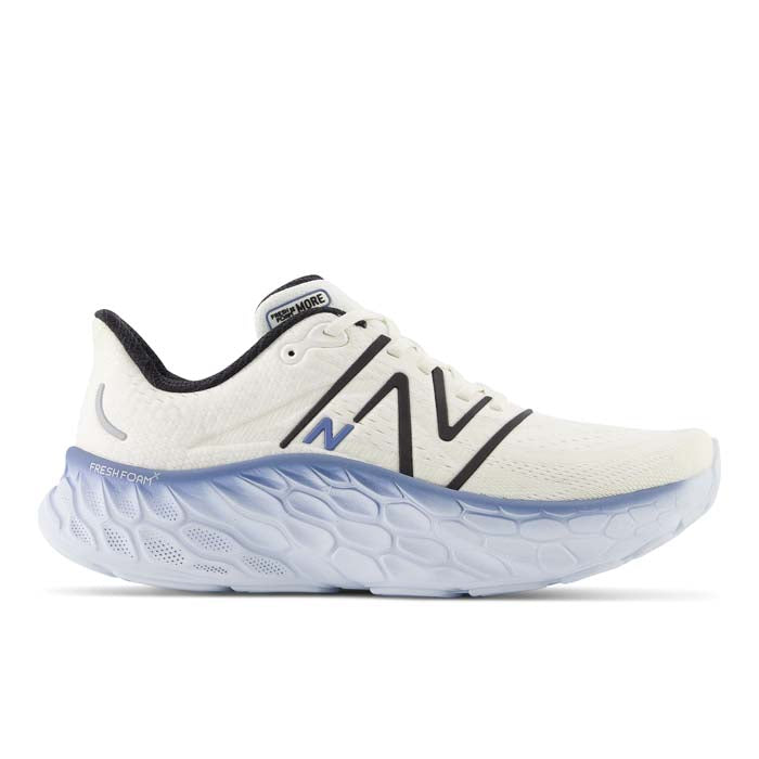 Mens New Balance Fresh Foam More v4 in Sea Salt/Ice Blue