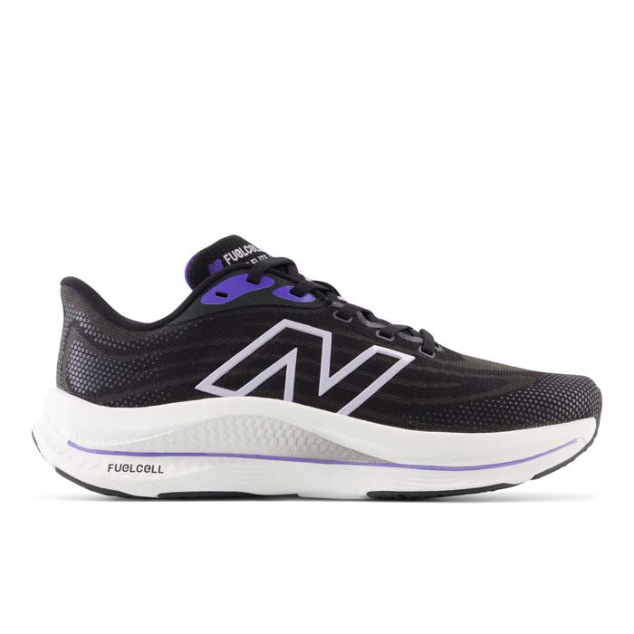 Womens New Balance FuelCell Walker Elite in Black/Electric Indigo/Grey Violet