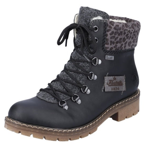 Womens Rieker Sabrina 31 in Black/Anthrazit/Basalt