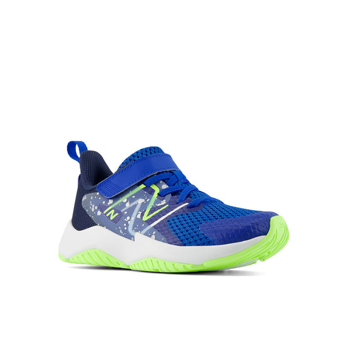 Big Boy New Balance Rave Run v2 A/C in Team Royal/Blue Oasis/Bleached Lime Glo