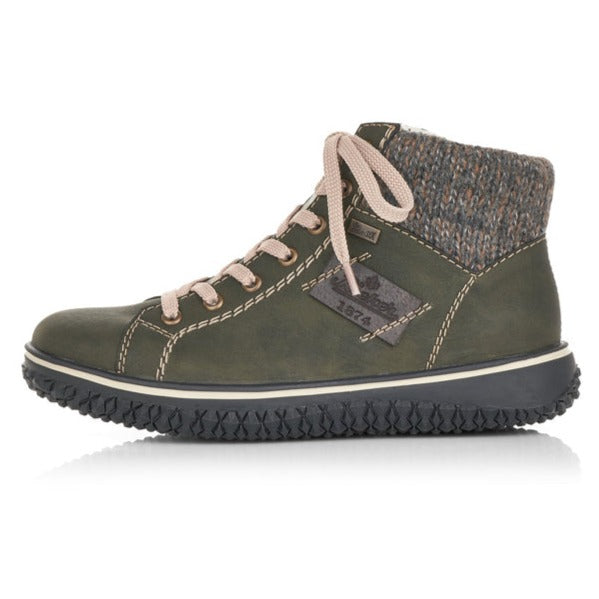 Womens Rieker Wildebuk in Forest/Graphit/Basalt