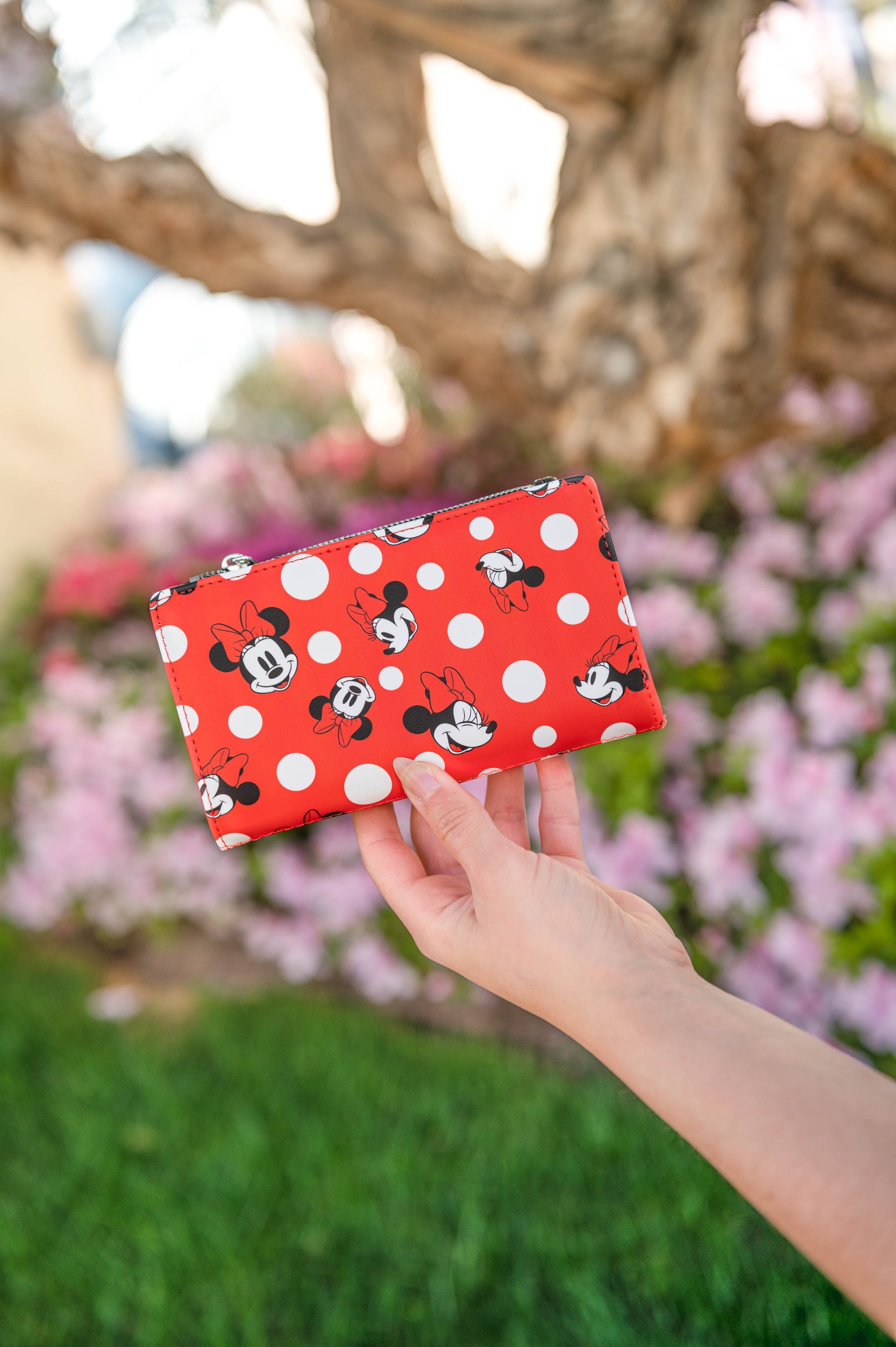 707 Street Exclusive - Loungefly Disney Minnie Mouse Polka Dot Red Zip-Around Wallet