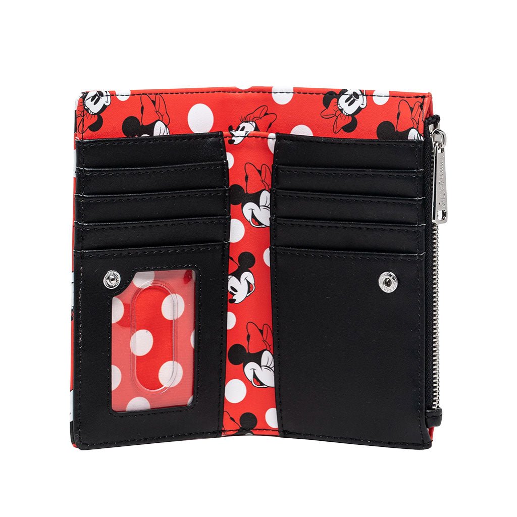 707 Street Exclusive - Loungefly Disney Minnie Mouse Polka Dot Red Zip-Around Wallet