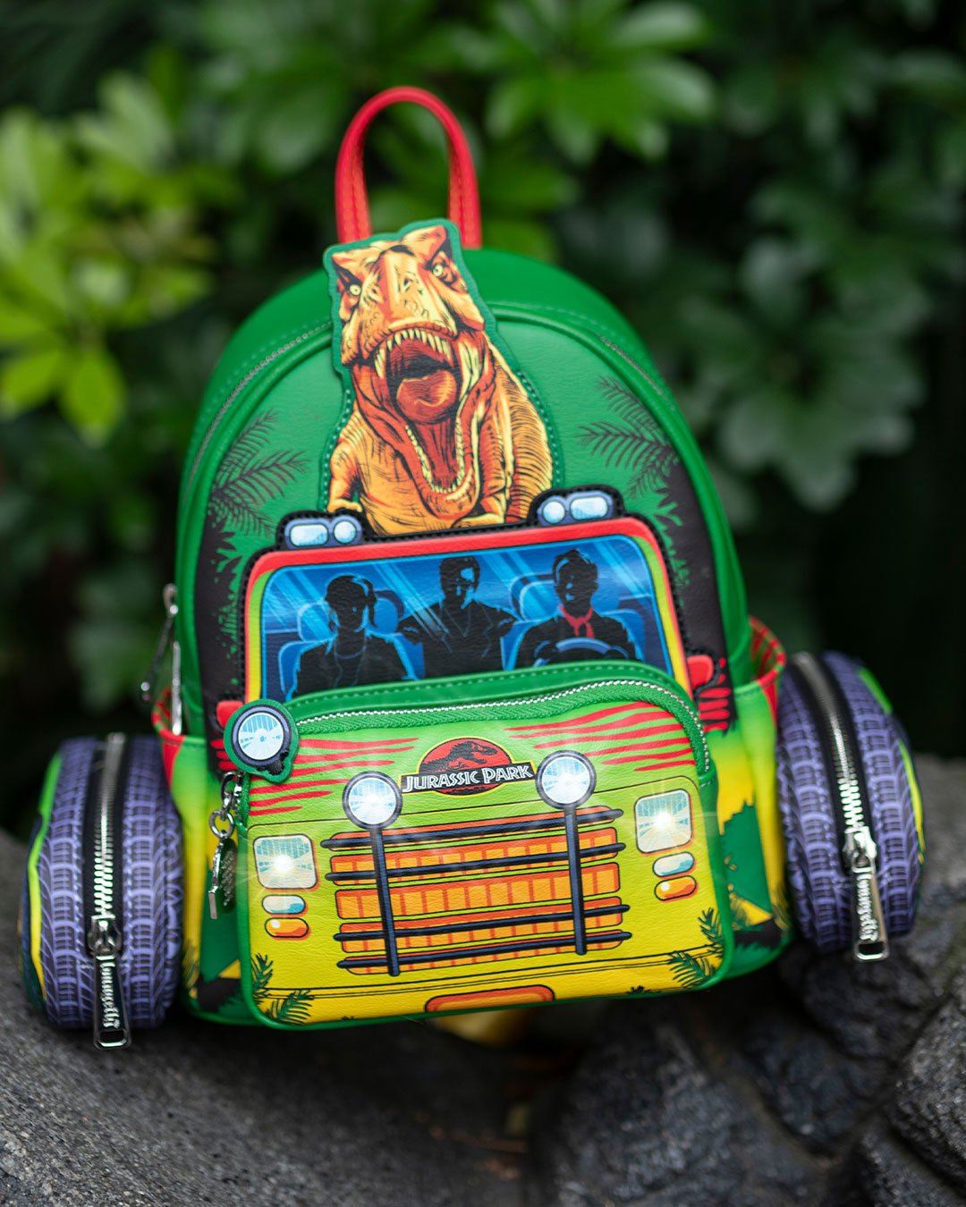 707 Street Exclusive - Loungefly Jurassic Park Light Up T-Rex Escape Mini Backpack