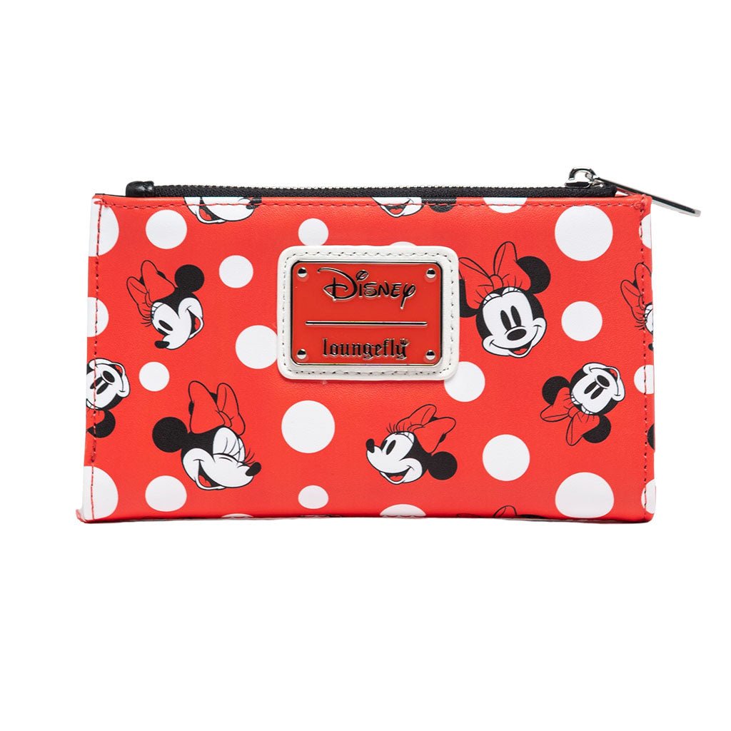 707 Street Exclusive - Loungefly Disney Minnie Mouse Polka Dot Red Zip-Around Wallet