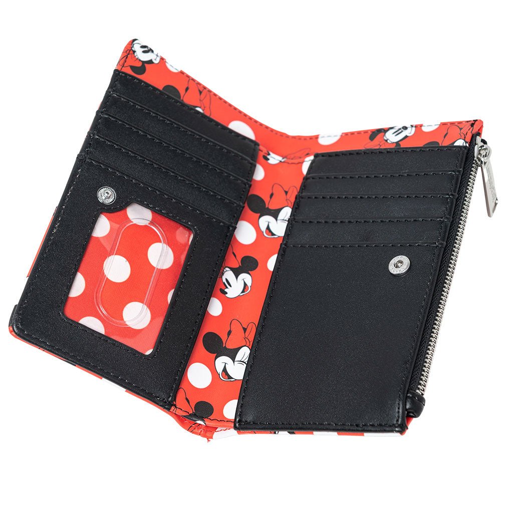 707 Street Exclusive - Loungefly Disney Minnie Mouse Polka Dot Red Zip-Around Wallet