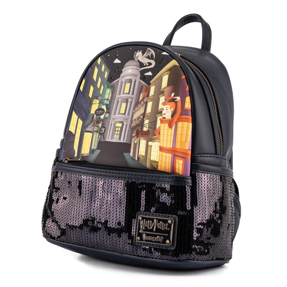 Loungefly Harry Potter Diagon Alley Sequin Mini Backpack