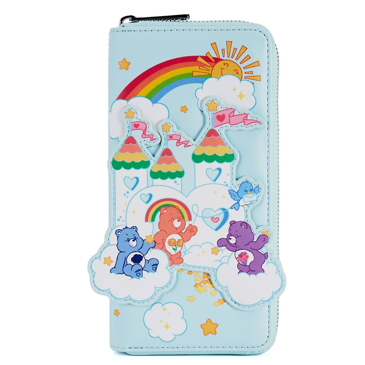 Loungefly Care Bears Care-A-Lot Castle Zip-Around Wallet