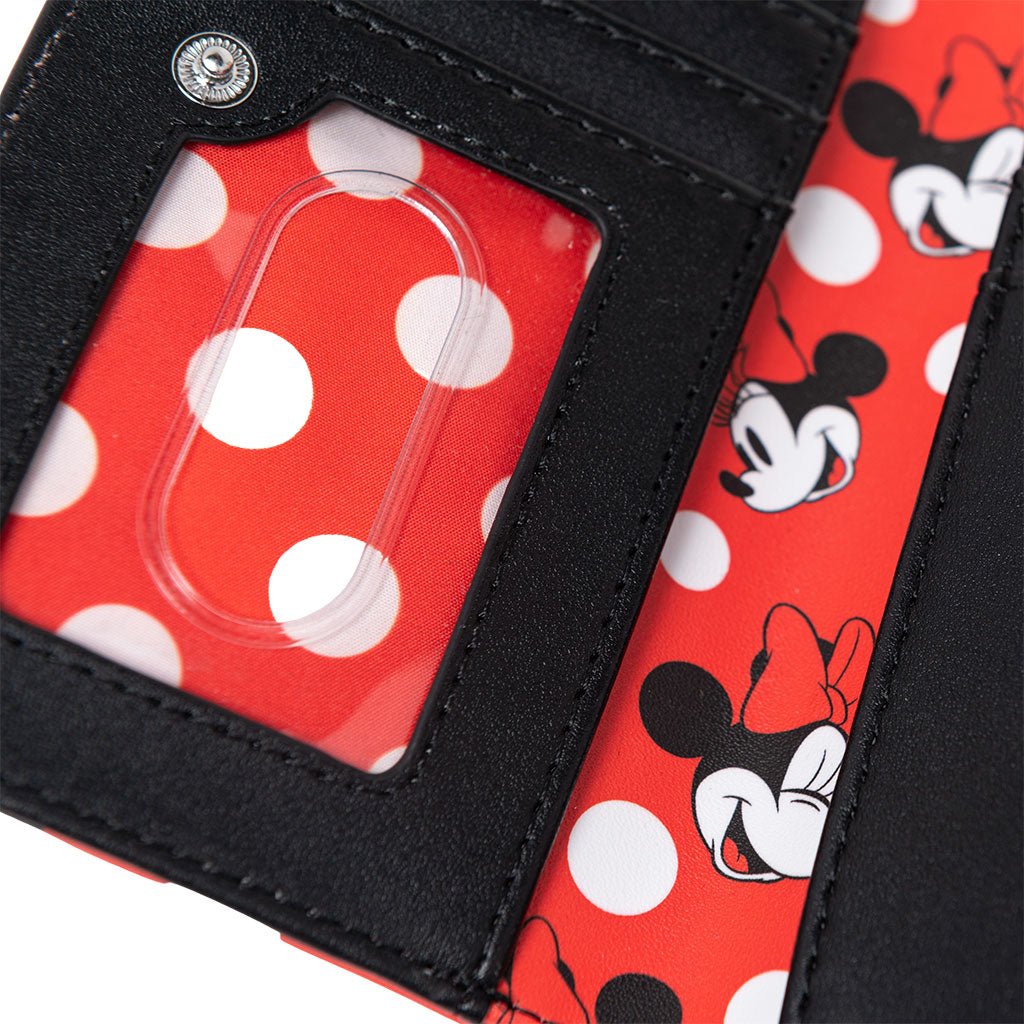 707 Street Exclusive - Loungefly Disney Minnie Mouse Polka Dot Red Zip-Around Wallet