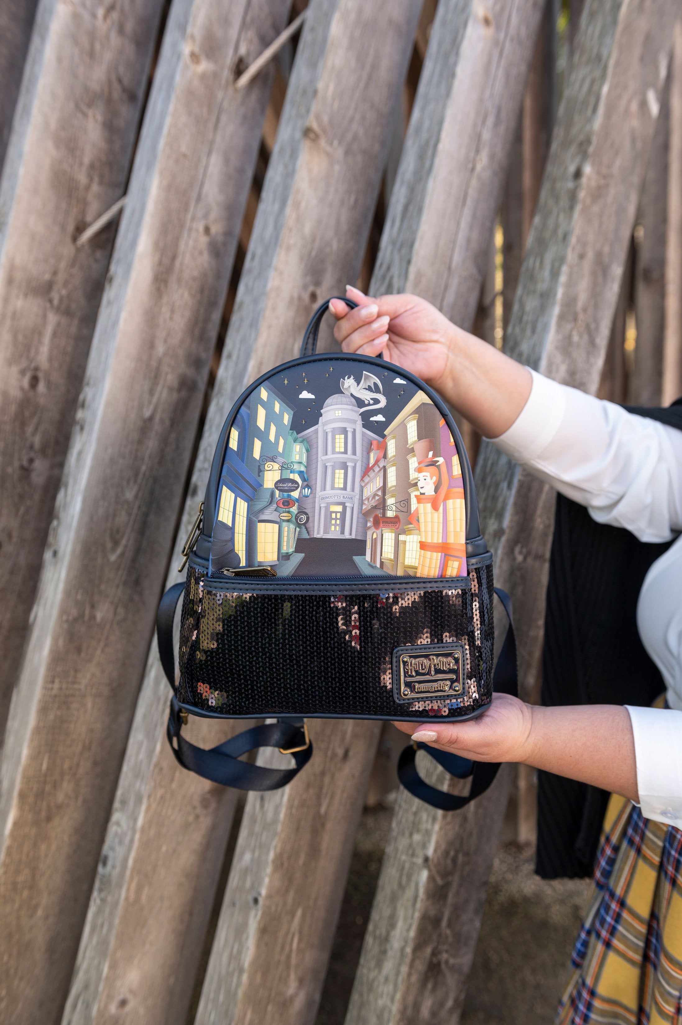 Loungefly Harry Potter Diagon Alley Sequin Mini Backpack